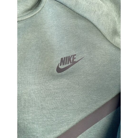 Nike Tech Fleece Windrunner Zip Hoodie Size Large Men Vintage Green HV0949-338 - Picture 5 of 7